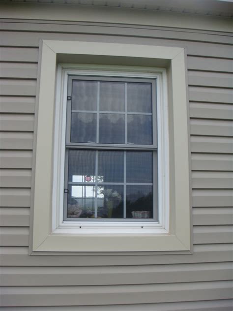 metallic exterior window trim